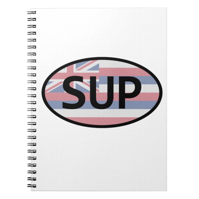 Cuaderno Bandera de Hawaii Standup Paddling (Frente)