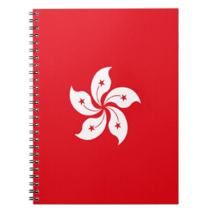 Cuaderno Bandera de Hong Kong