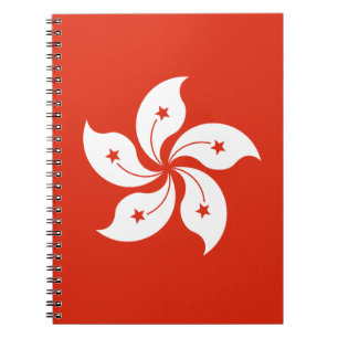 Cuaderno Bandera de Hong Kong