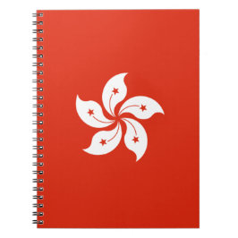 Cuaderno Bandera de Hong Kong