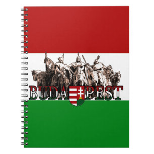 Cuaderno Bandera de Hungría de Budapest Héroes