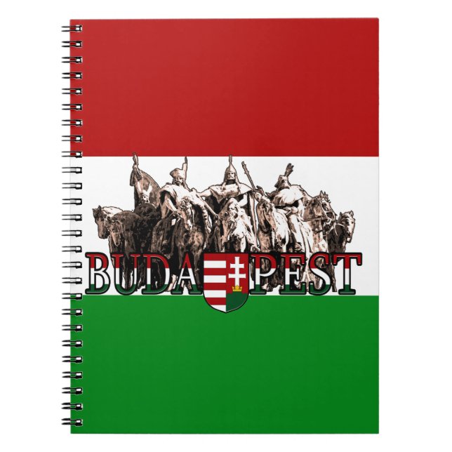 Cuaderno Bandera de Hungría de Budapest Héroes (Frente)