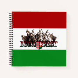 Cuaderno Bandera de Hungría de Budapest Héroes