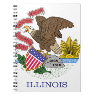 Cuaderno Bandera de Illinois