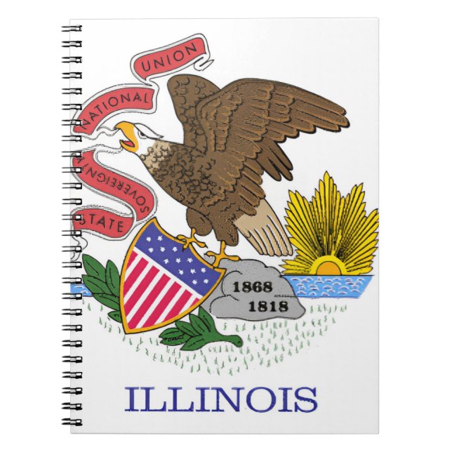 Cuaderno Bandera de Illinois (Frente)