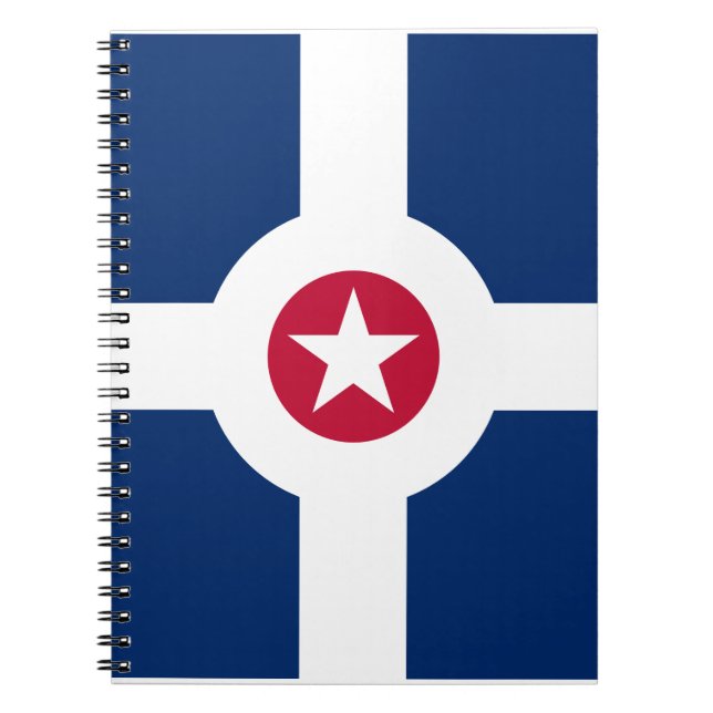 Cuaderno Bandera de Indianápolis, bloc de notas de Indiana (Frente)