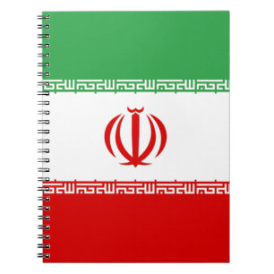 Cuaderno Bandera de Irán