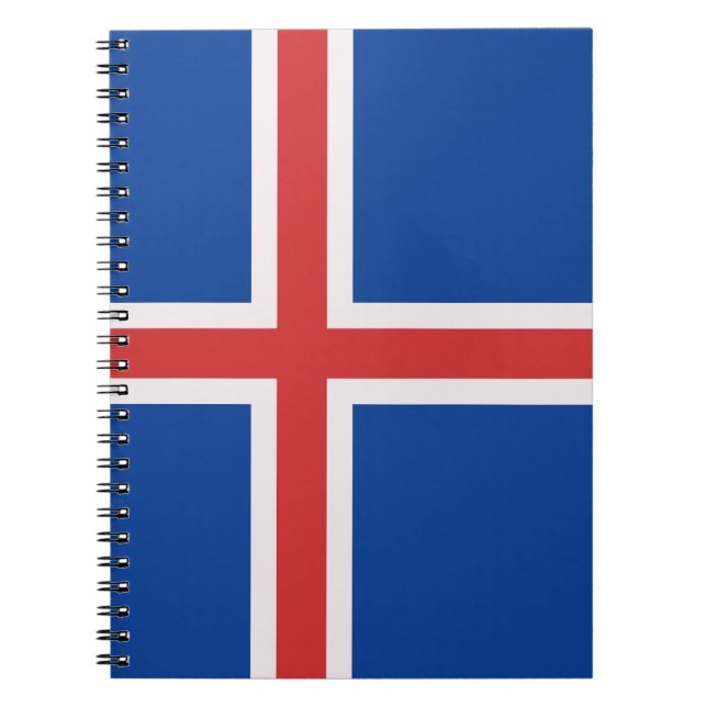 Cuaderno Bandera de Islandia (Frente)
