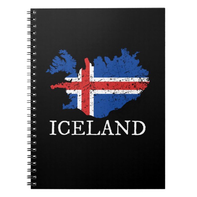 Cuaderno Bandera de Islandia (Frente)