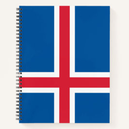Cuaderno Bandera de Islandia