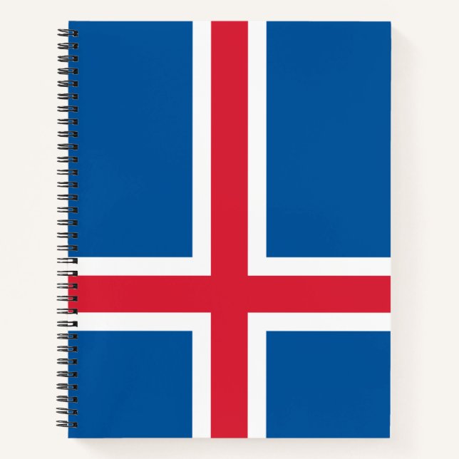 Cuaderno Bandera de Islandia (Anverso)