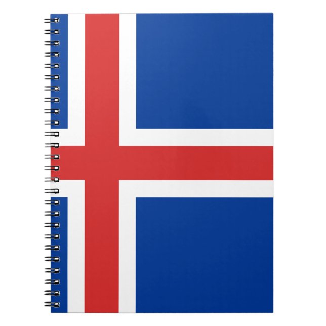 Cuaderno Bandera de Islandia (Frente)
