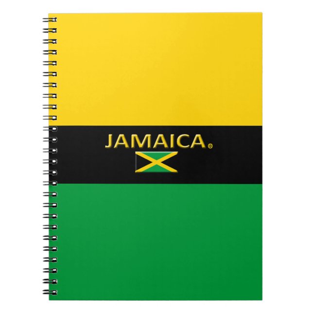Cuaderno Bandera de Jamaica colorea equipo moderno (Frente)