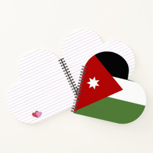 Cuaderno Bandera de Jordania