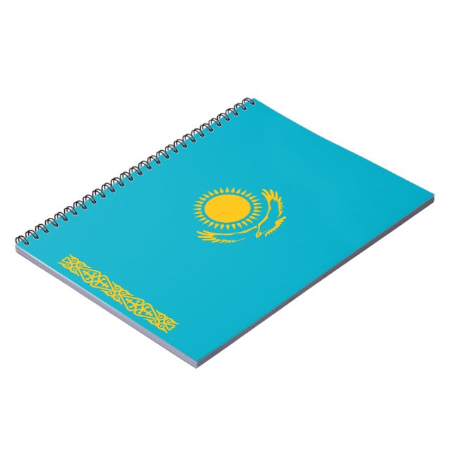 Cuaderno Bandera de Kazajistán (Lado Izquierdo)