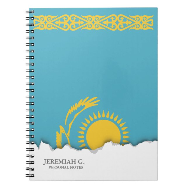 Cuaderno Bandera de Kazajistán (Frente)