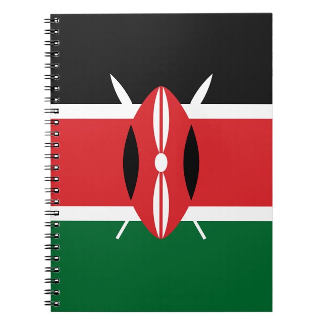 Cuaderno Bandera de Kenia (Frente)
