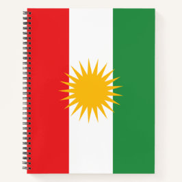 Cuaderno Bandera de Kurdistán