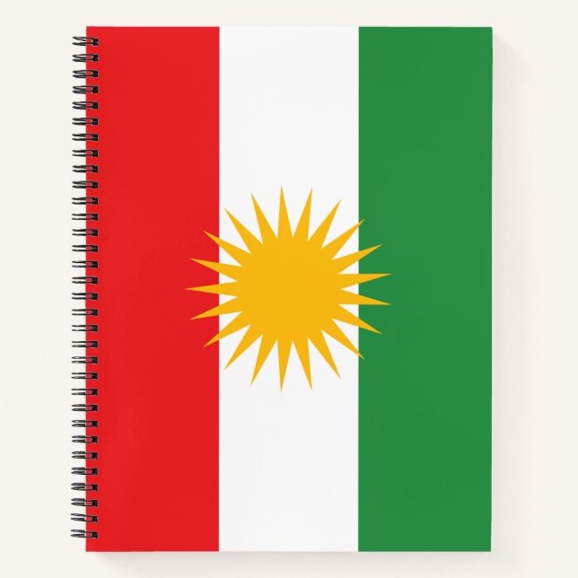 Cuaderno Bandera de Kurdistán (Anverso)