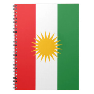 Cuaderno Bandera de Kurdistán