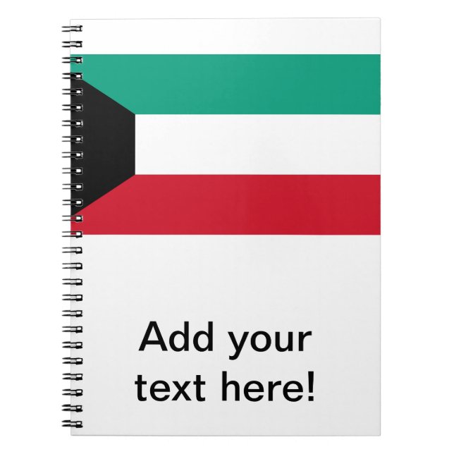 Cuaderno Bandera de Kuwait (Frente)