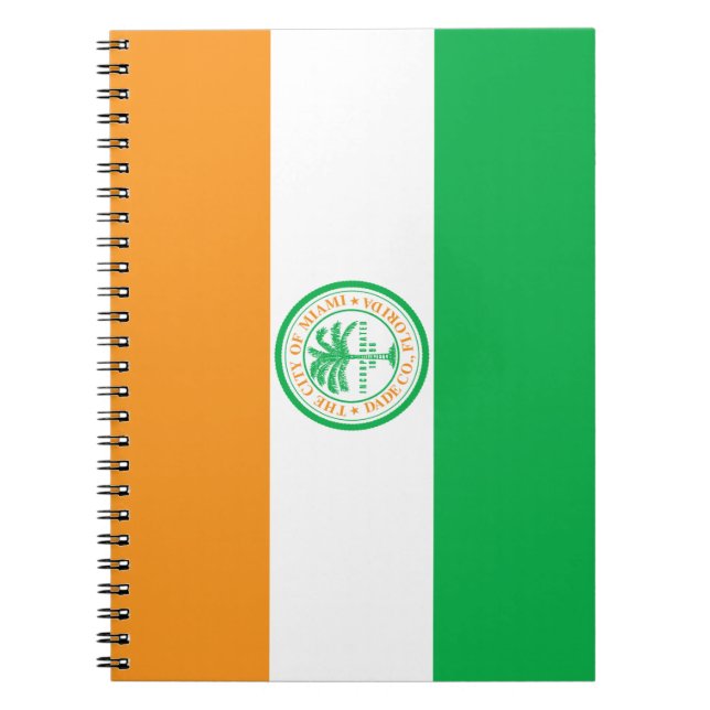Cuaderno Bandera de la Ciudad de Miami (Florida) (Frente)