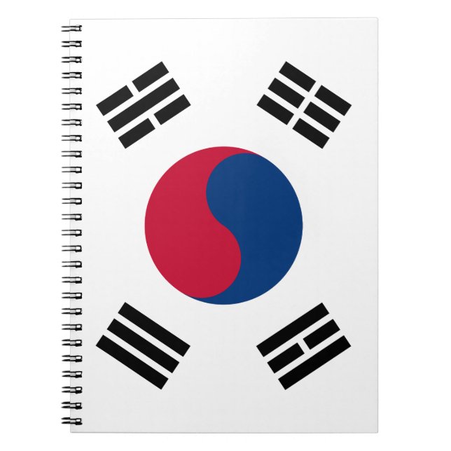 Cuaderno Bandera de la Corea del Sur (Frente)