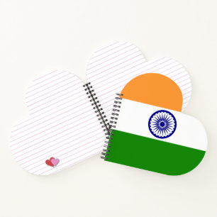 Cuaderno Bandera de la India