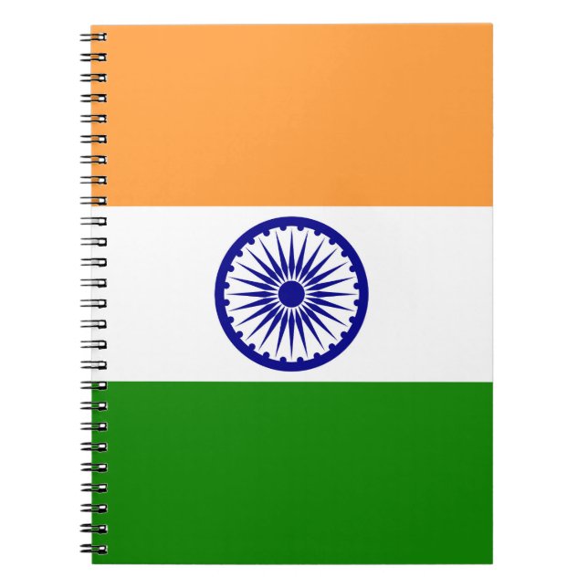 Cuaderno Bandera de la India (Frente)