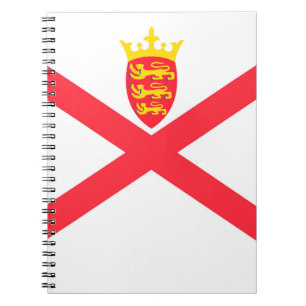Cuaderno Bandera de la Isla de Jersey