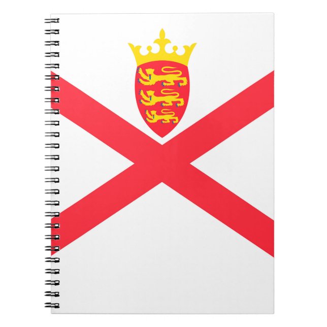 Cuaderno Bandera de la Isla de Jersey (Frente)
