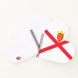 Cuaderno Bandera de la Isla de Jersey