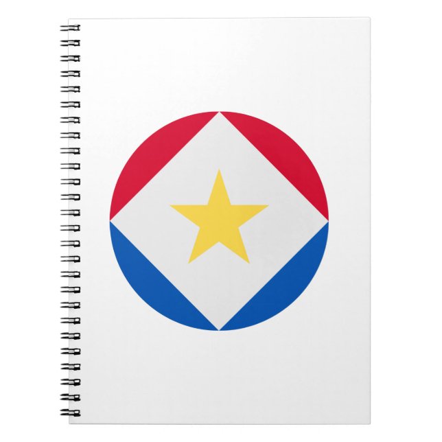 Cuaderno Bandera de la isla de Saba (Frente)