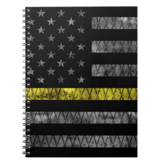 Cuaderno Bandera de la línea amarilla delgada de Dispatcher