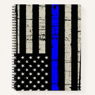 Cuaderno Bandera de la Línea Azul Apoyo a la Policía Estado