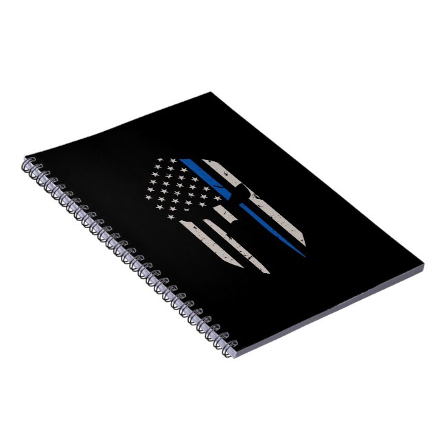 Cuaderno Bandera de la Línea Azul del Casco Espartano (Lado Derecho)