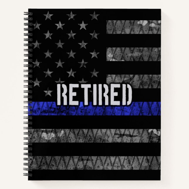 Cuaderno Bandera de la policía retirada con problemas (Anverso)