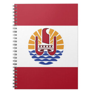 Cuaderno Bandera de la Polinesia Francesa