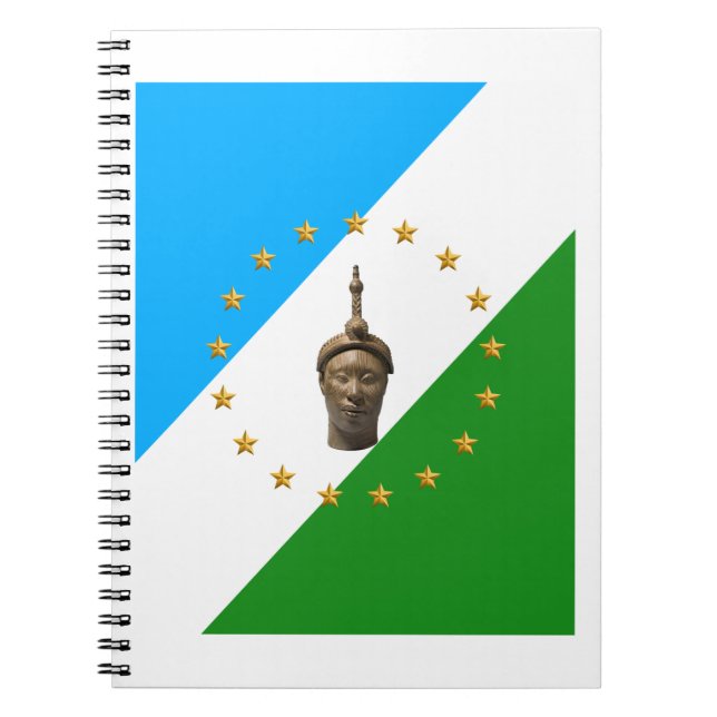 Cuaderno Bandera de la República de Oduduwa | Nación Yoruba (Frente)