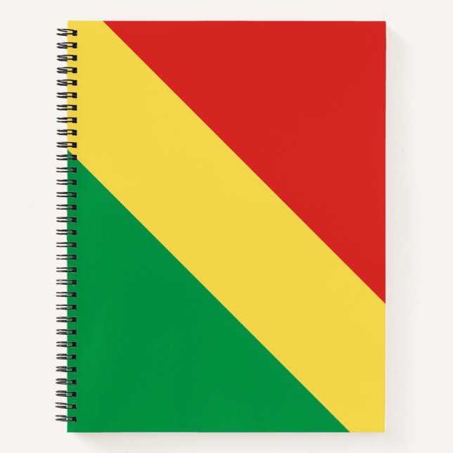 Cuaderno Bandera de la República del Congo (Anverso)