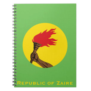 Cuaderno Bandera de la República del Zaire
