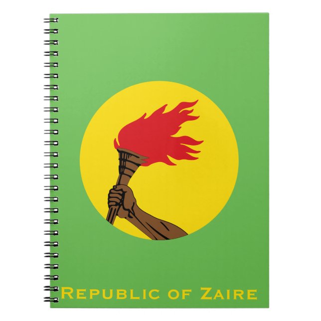 Cuaderno Bandera de la República del Zaire (Frente)