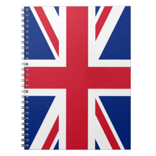 Cuaderno Bandera de la Unión Británica del Reino Unido