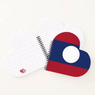 Cuaderno Bandera de Laos