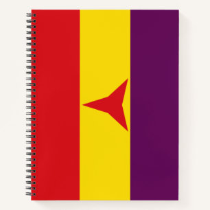 Cuaderno Bandera de las Brigadas Internacionales (Guerra Ci