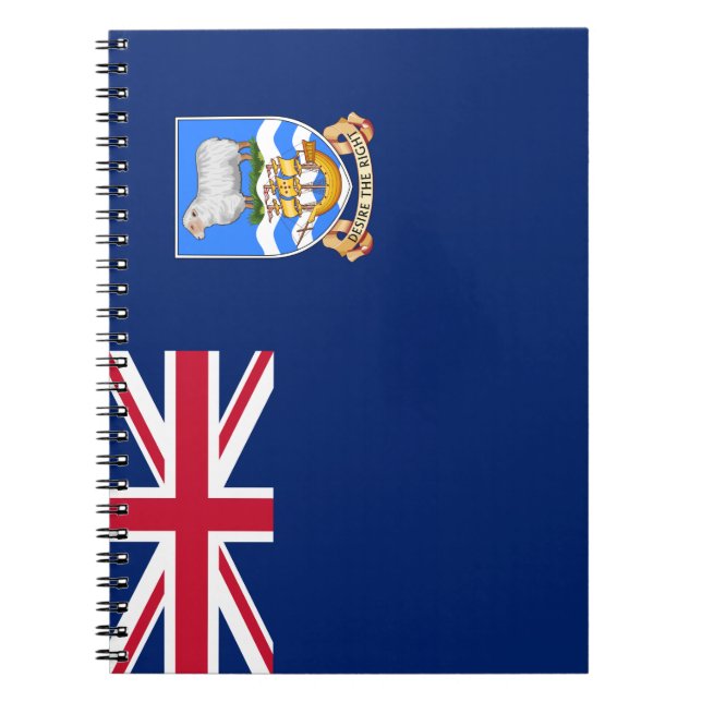Cuaderno Bandera de las Islas Falkland (Territorio Británic (Frente)