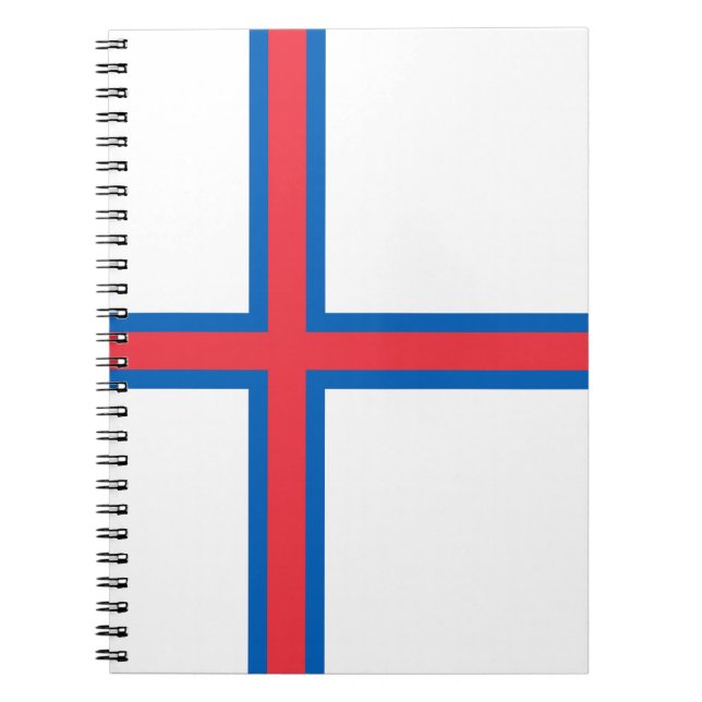 Cuaderno Bandera de las Islas Feroe (Frente)