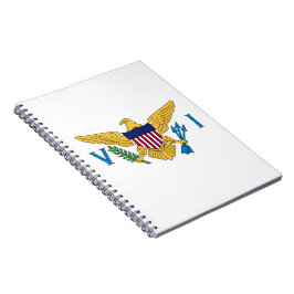 Cuaderno Bandera de las Islas Vírgenes de los Estados Unido