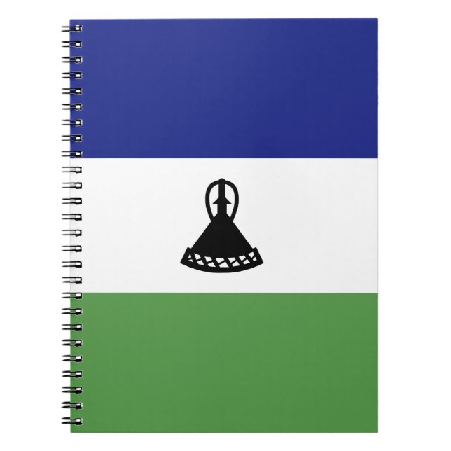 Cuaderno Bandera de Lesoto (Frente)