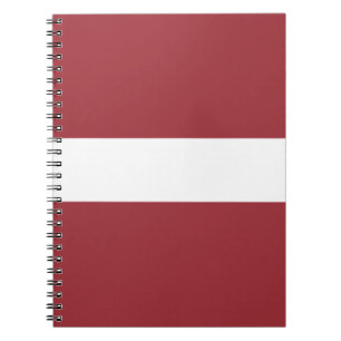 Cuaderno Bandera de Letonia